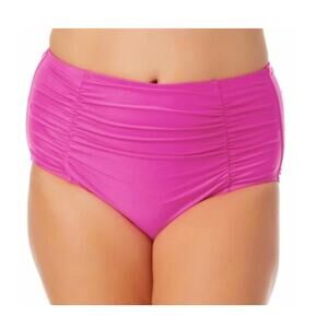California Waves Hot Pink High Waist Bikini size 3X 22 24 NWT